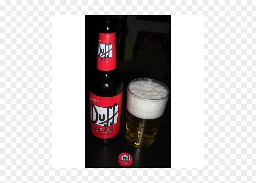 Duff Beer Liqueur Bottle PNG