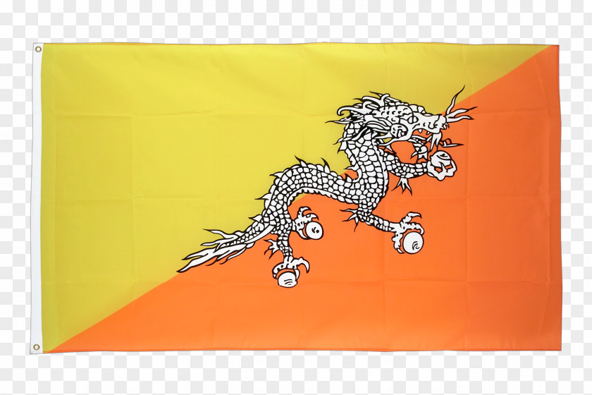 Flag Of Bhutan Fahne Yellow PNG