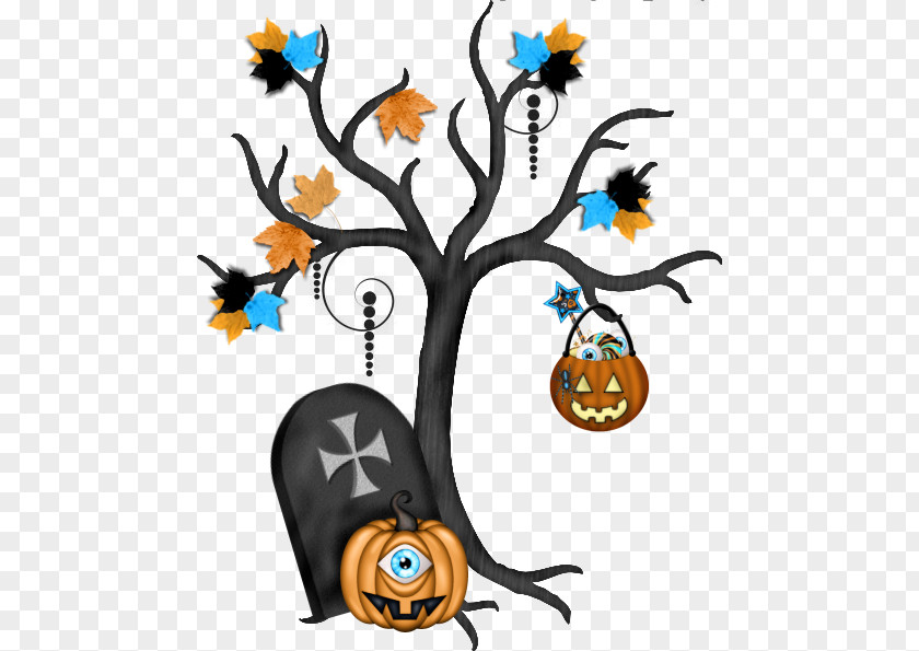 Halloween Tree Clip Art PNG