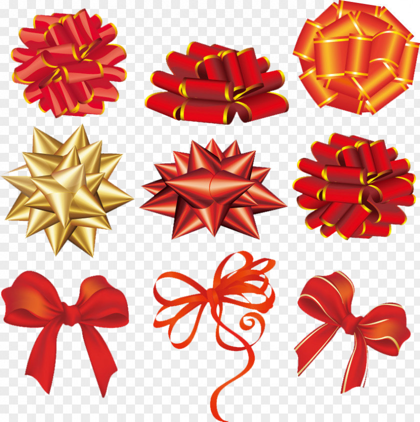 Holiday Ribbons Ribbon Christmas Gift Clip Art PNG