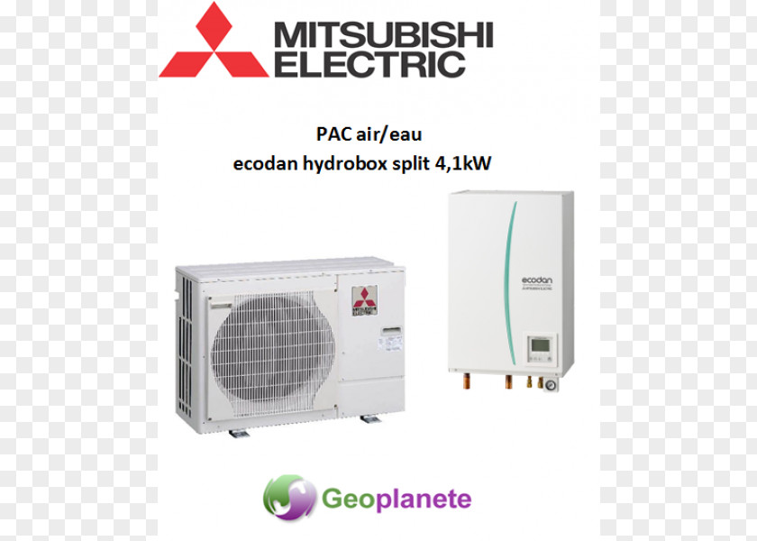 Mitsubishi Electric Classic Heat Pump Ecodan Foundation PNG