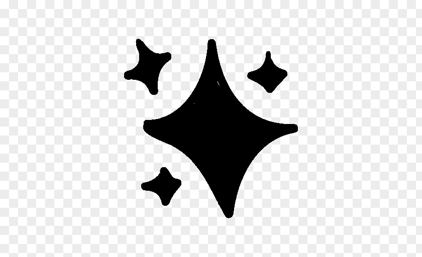 Black Five Drawing Star PNG