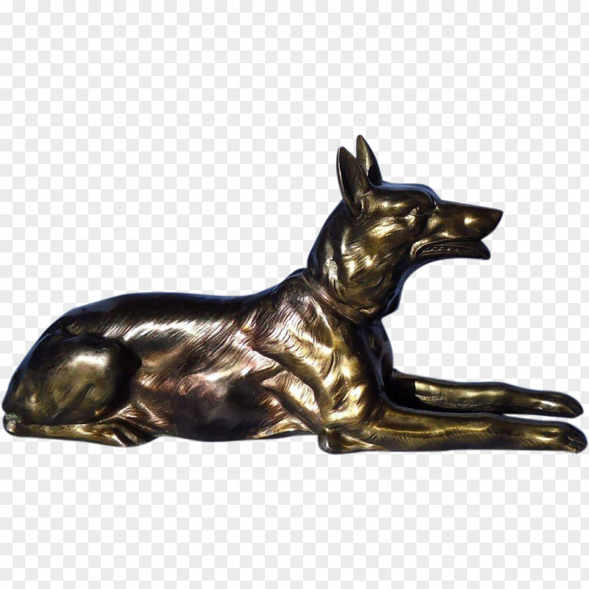 Dog Breed German Shepherd Malinois Airedale Terrier Bronze Sculpture PNG