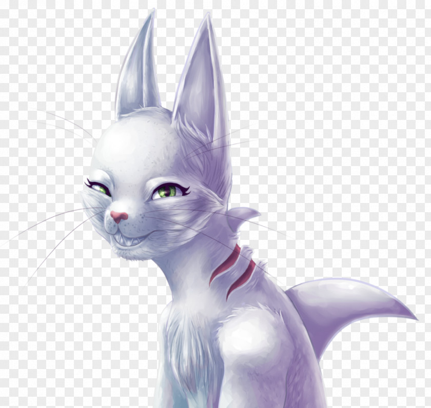 Electric Catfishes Kitten Whiskers Cat Purple Figurine PNG