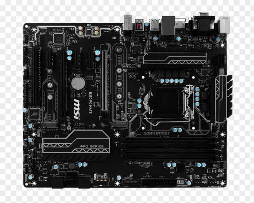 Intel LGA 1151 Motherboard ATX MSI PNG