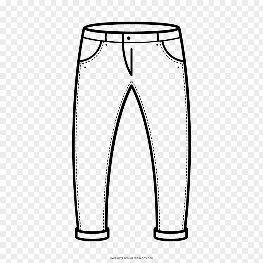 Jeans Pants Drawing Coloring Book Shoe PNG