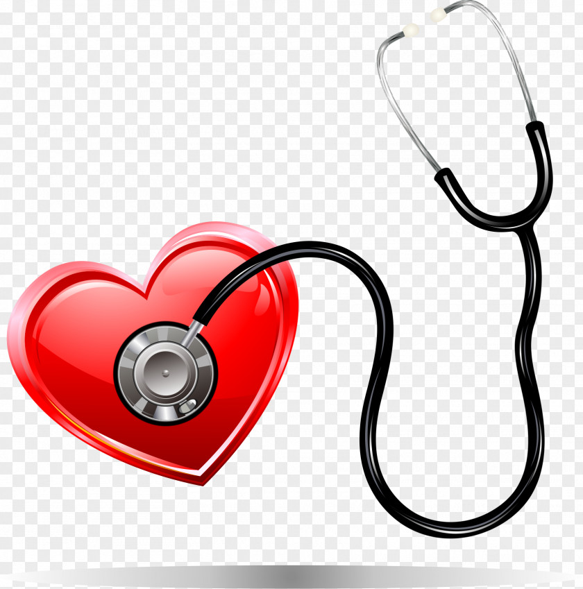 Listen To The Heart Of Stethoscope Medicine Euclidean Vector Element PNG