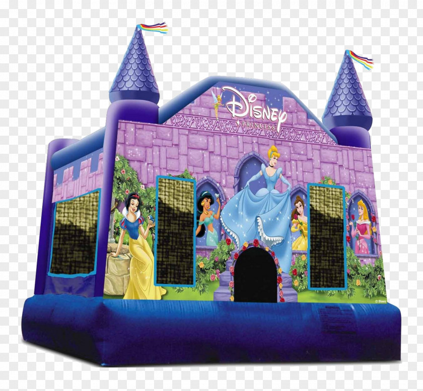 Castle Princess Elsa Anna Inflatable Bouncers Disney Renting PNG