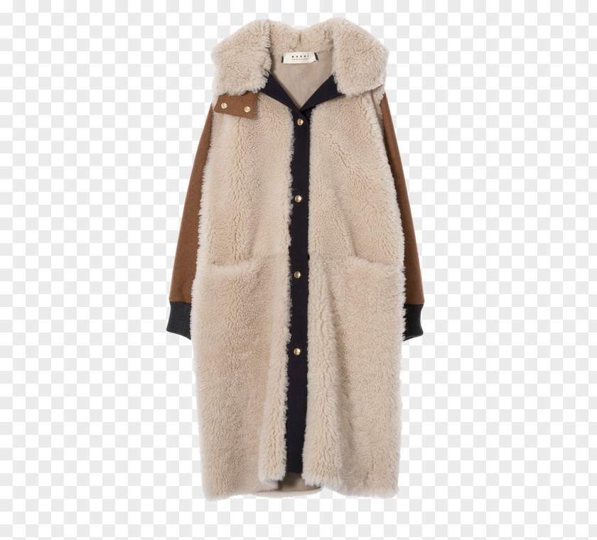 Fox Fur Jacket With Hood Overcoat Flight Marni Clothing PNG