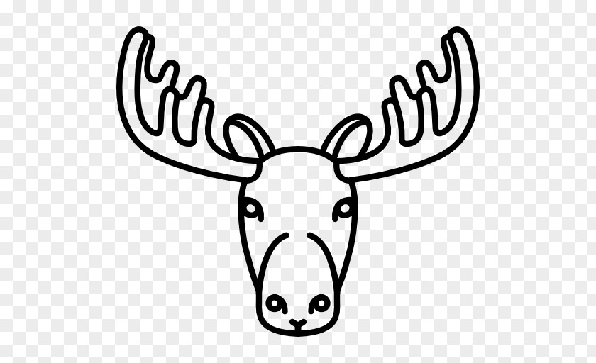 Reindeer Drawing Moose Clip Art PNG