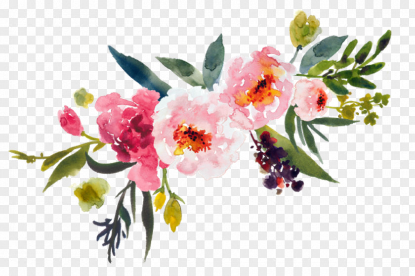 Painting Watercolour Flowers Watercolor Floral Design Clip Art PNG