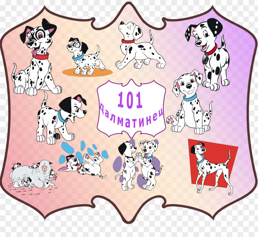 101 Dalmations Dalmatian Dog Wall Decal Nursery Canidae PNG