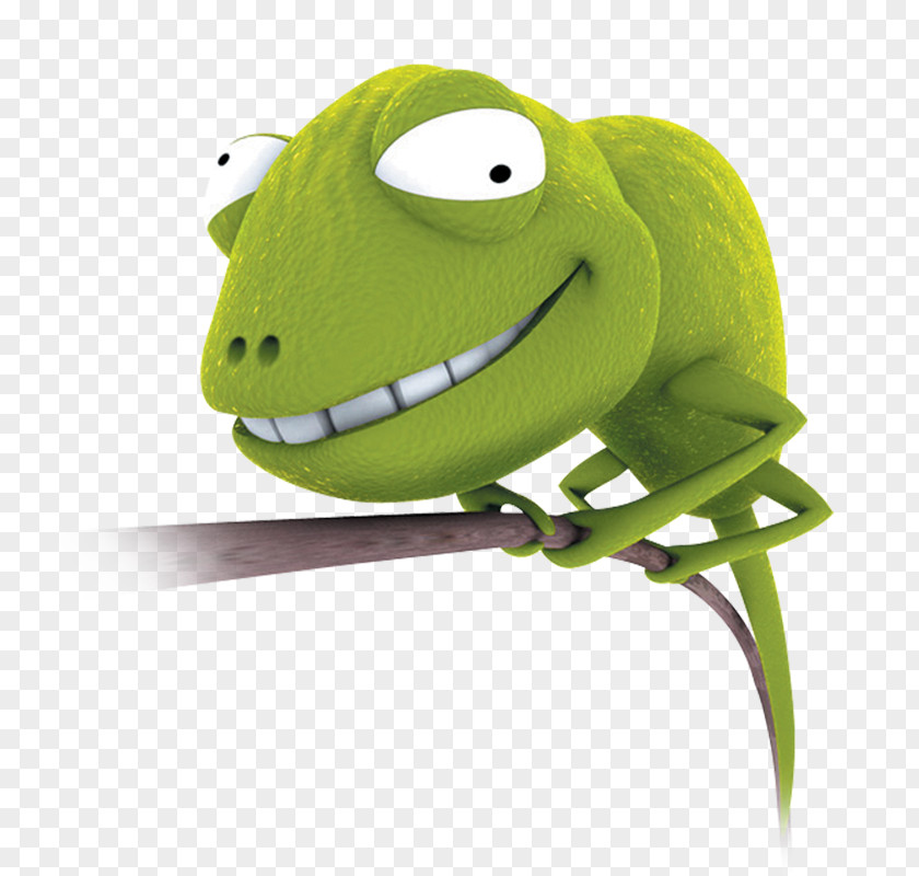 Big Eye Monster Lizard Chameleons Cartoon Funny Animal PNG