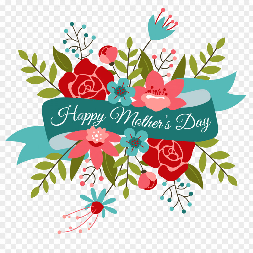 Happy Mothers Day Bouquet PNG Bouquet, Mother's text overlay clipart PNG