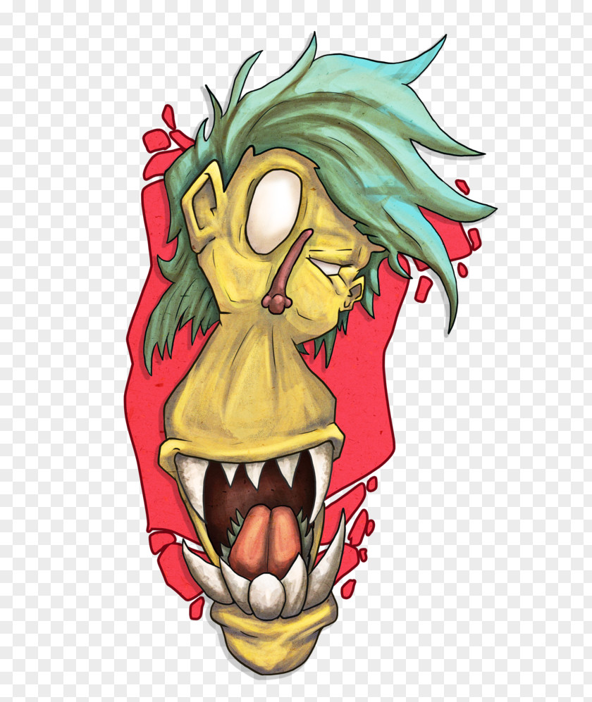 Monkey Face Demon Cartoon Clown Legendary Creature PNG