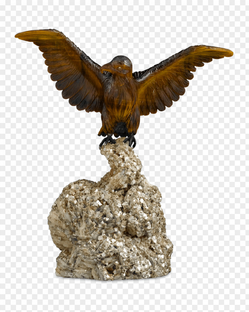 Tiger Tiger's Eye Eagle Figurine Sculpture PNG