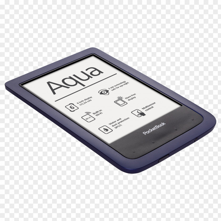Aqua Blue EBook Reader 15.2 Cm PocketBookTouch Lux PocketBook International E-Readers IEEE 802.11 Handheld Devices PNG