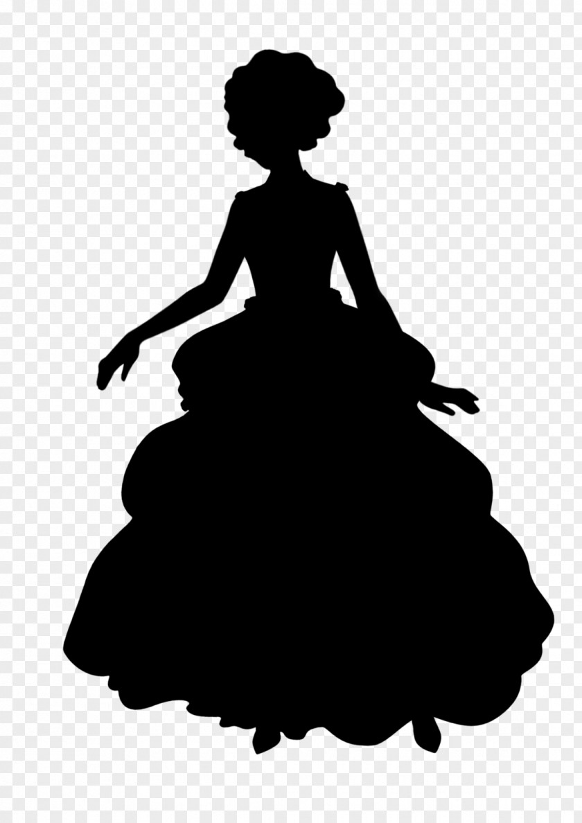 Blackandwhite Gown Elf Cartoon PNG