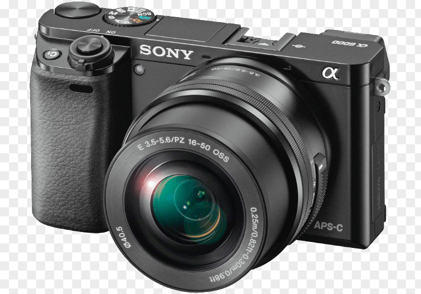 Camera Sony α6000 Canon EF 50mm Lens E PZ 16-50mm F/3.5-5.6 OSS Mirrorless Interchangeable-lens PNG