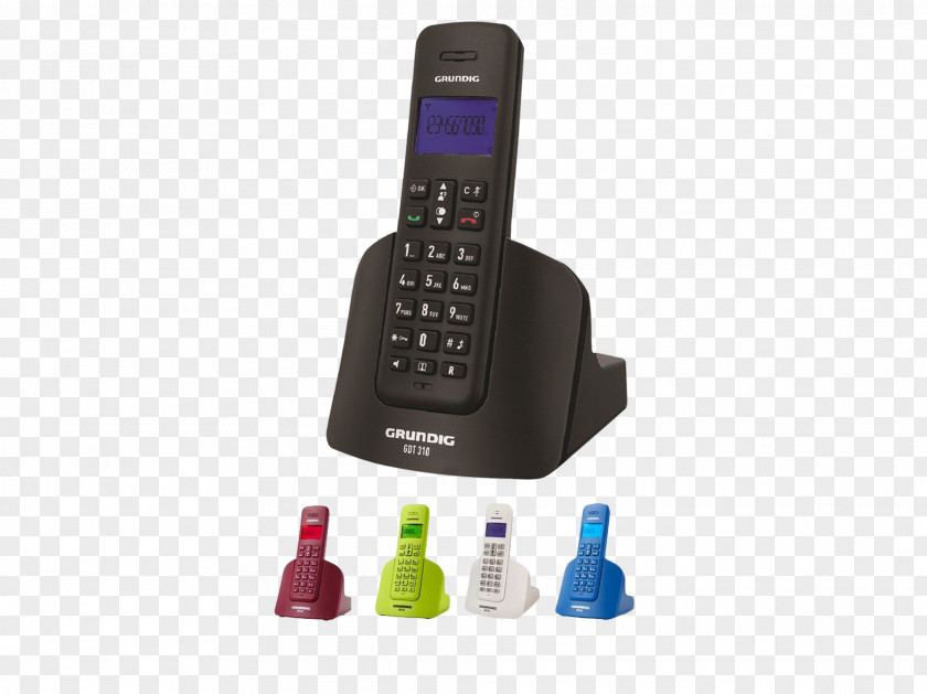 Cordless Telephone Digital Enhanced Telecommunications Mobile Phones Handset PNG