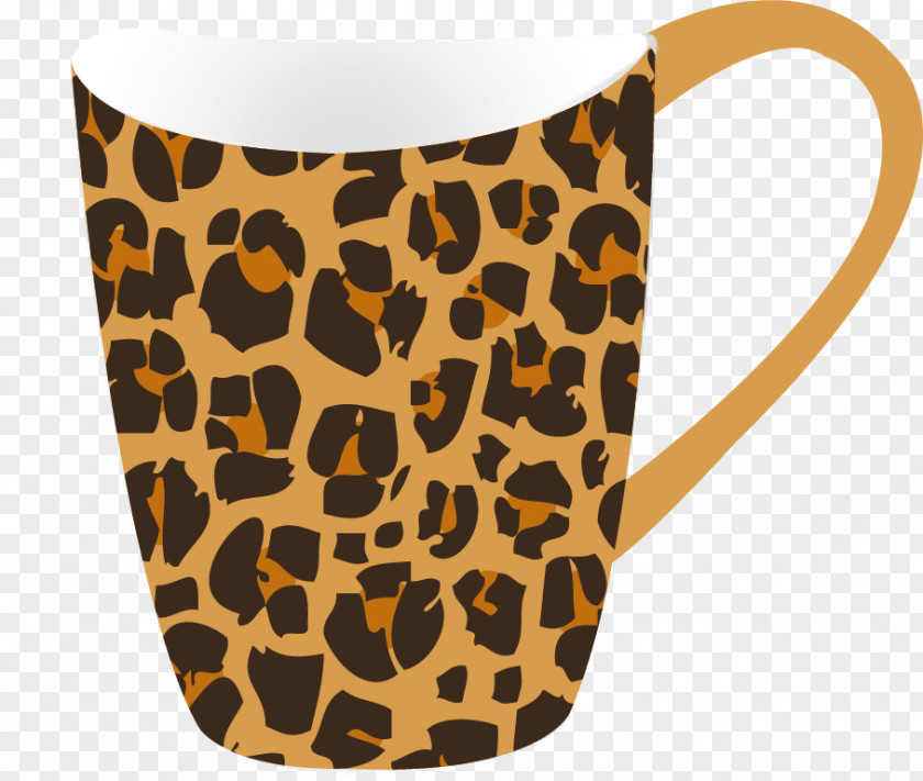 Cup Design Psychology Leopard Character Structure Graphic PNG