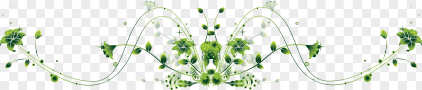 Exquisite Classical Pattern Green Edge PNG