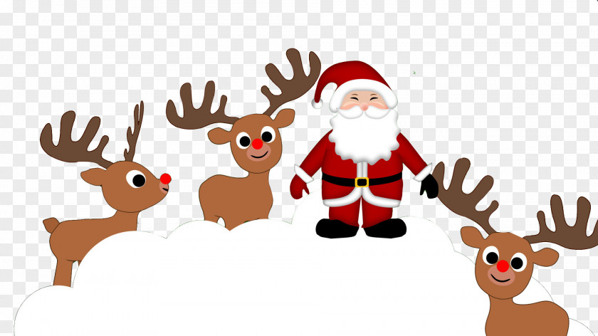 Free Clip Buckle,Christmas Reindeer Santa Claus Christmas Ornament Art PNG