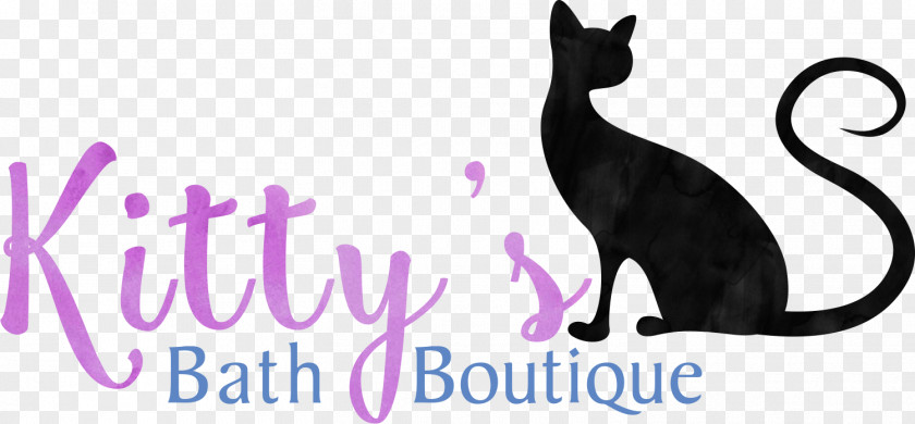 Kitten Black Cat Whiskers Logo PNG