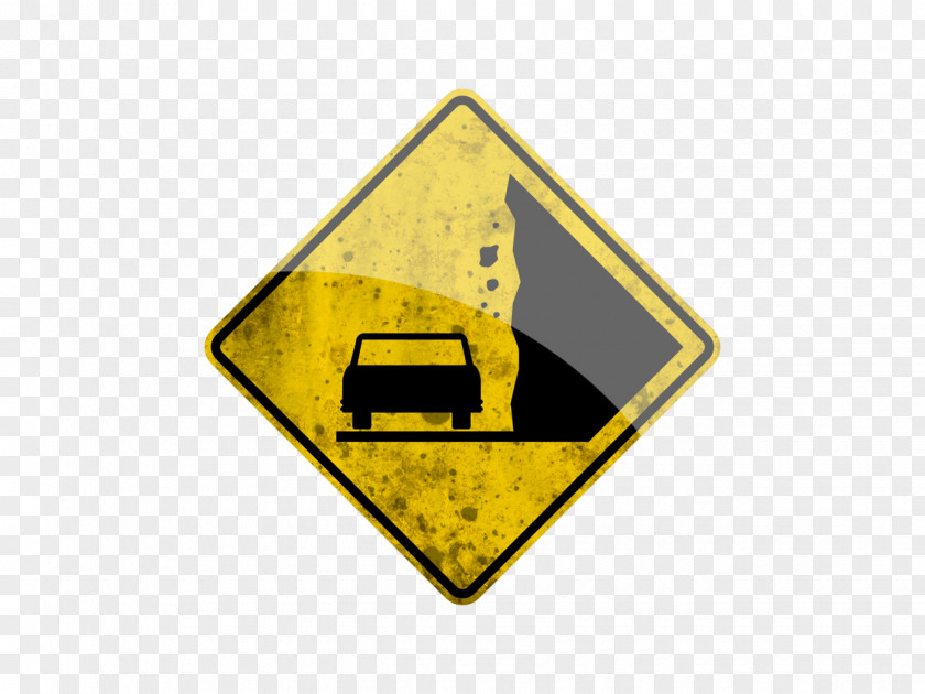 Rock Traffic Sign Warning Stock Photography PNG