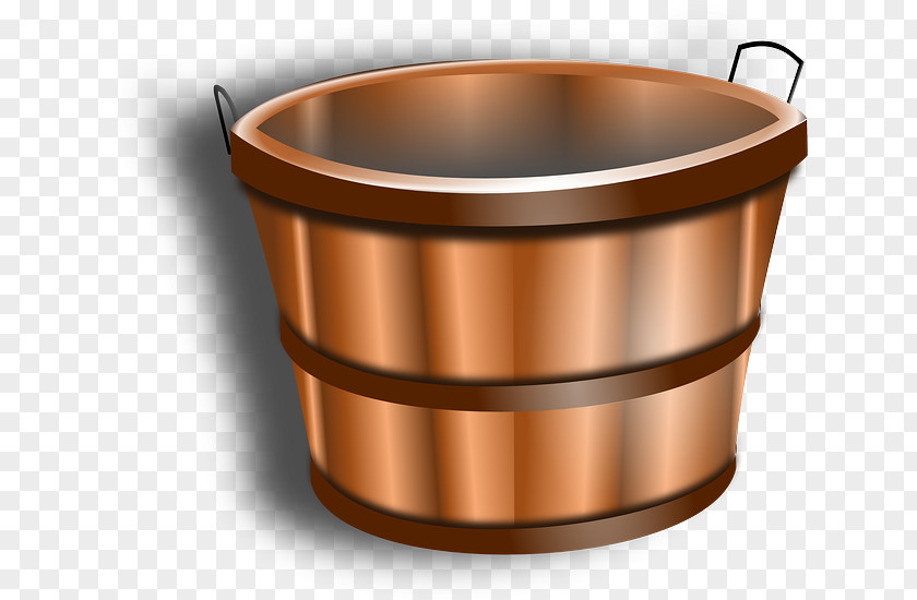 Wood Bucket Clip Art PNG