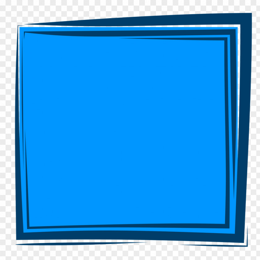 Blu Border Picture Frames Blue PATTERN WOOD FRAME Image PNG