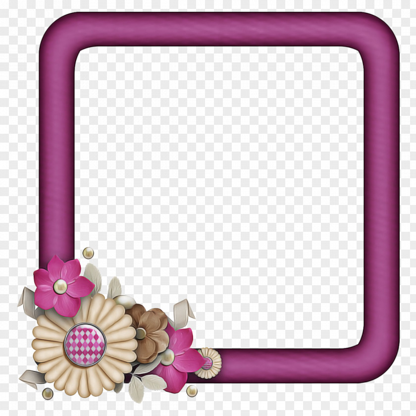 Picture Frame Pink Background PNG