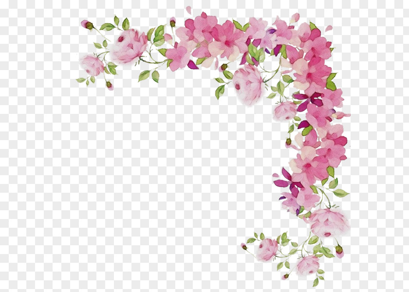 Artificial Flower Orchid Watercolor Pink Flowers PNG