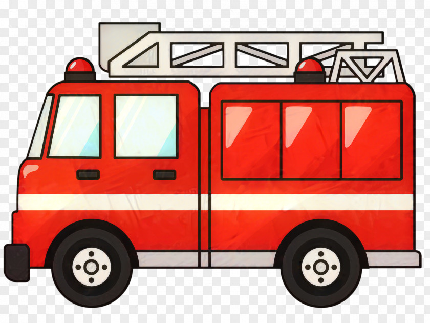 Commercial Vehicle Van Cartoon Fire PNG