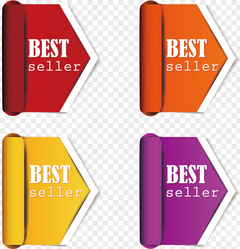 Color Label Selling Books PNG