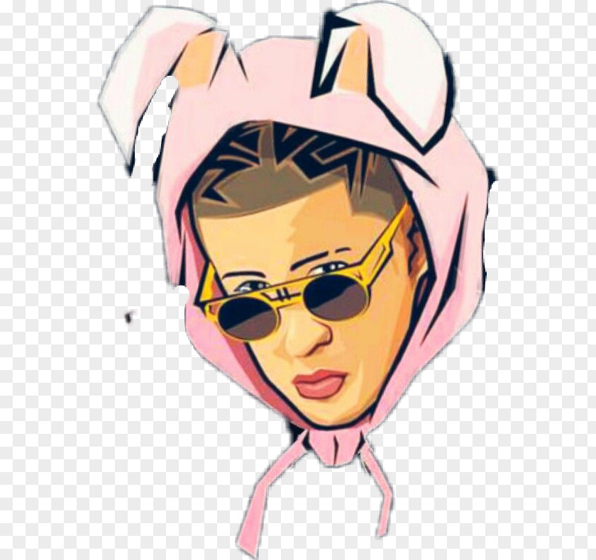 Feat Cartoon Sticker Bad Bunny Amorfoda Desktop Wallpaper Music El Conejo Malo PNG