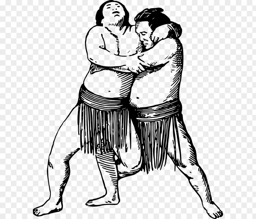 Lucha Sumo Wrestling Clip Art Drawing PNG