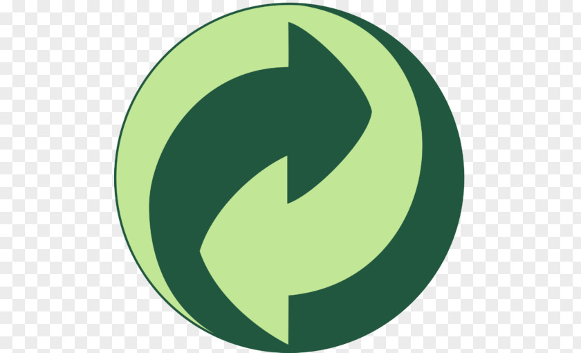 Religious Material Green Dot Recycling Symbol Packaging And Labeling PNG