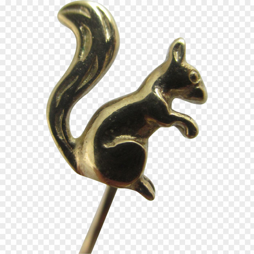 Brooch Metal Squirrel Tie Pin 01504 PNG