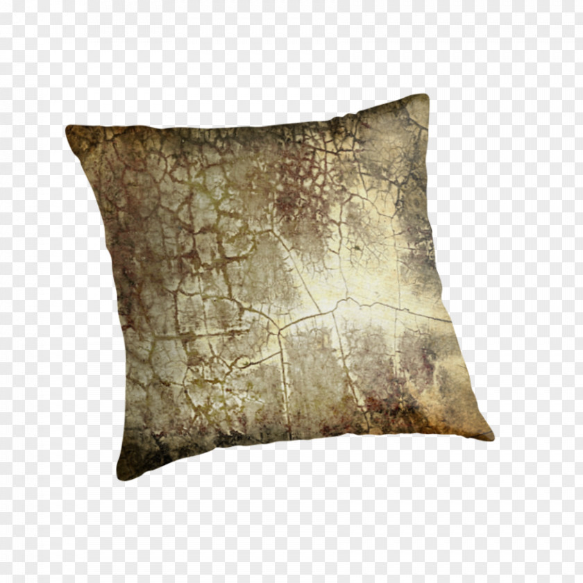 Crackle Throw Pillows Cushion Brown PNG