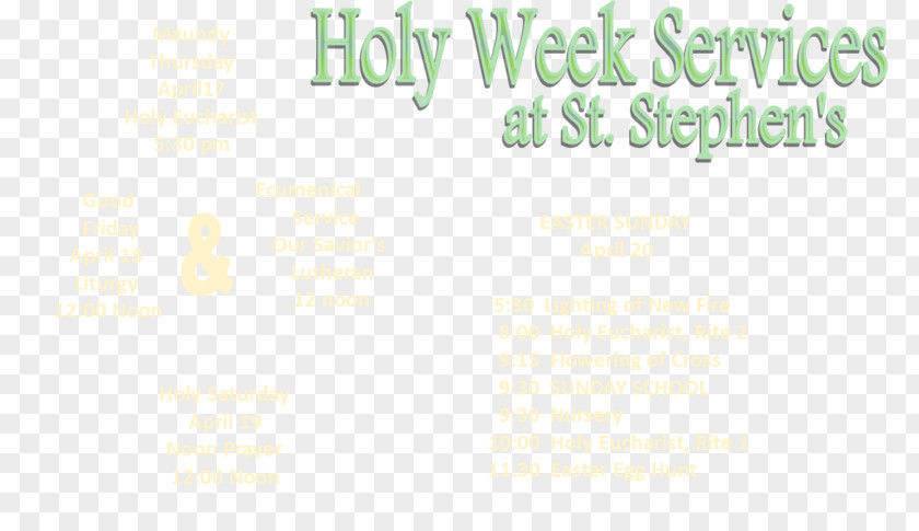 Holy Week Paper Line Brand Font PNG