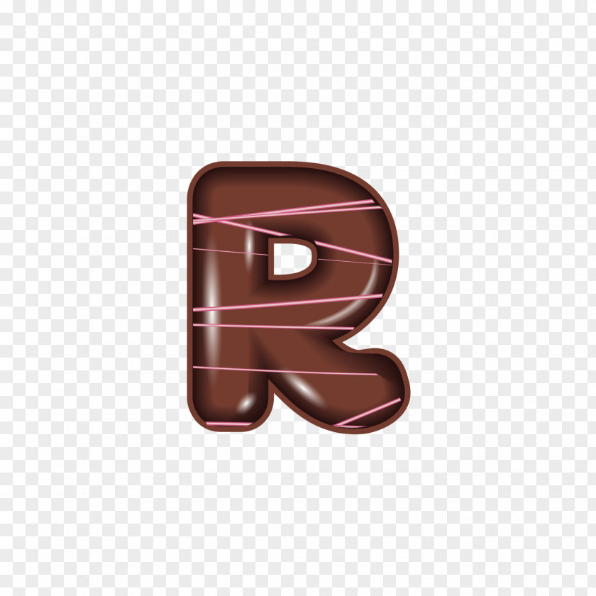 The Chocolate Alphabet R Letter PNG