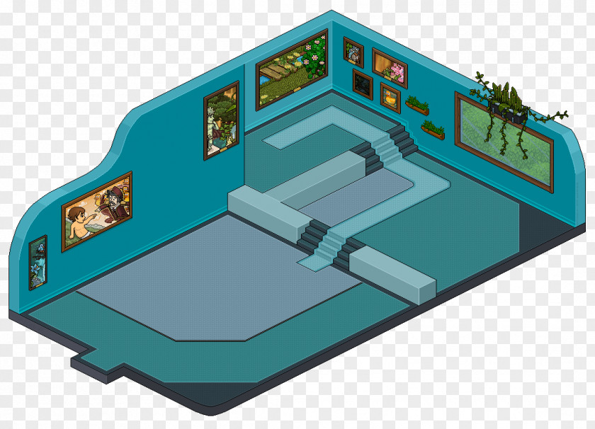 Habbo Room Lobby Image Hall PNG