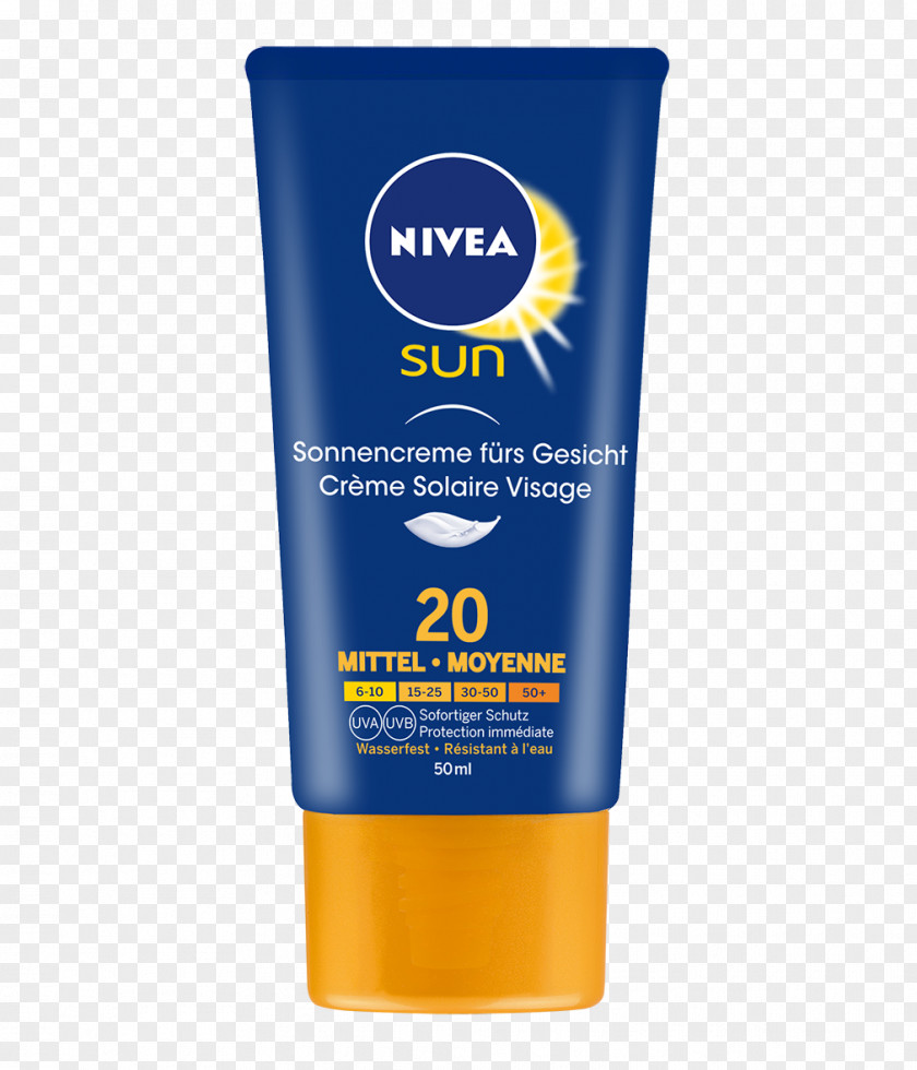 Solaire Sunscreen Lotion Cream Factor De Protección Solar Nivea PNG