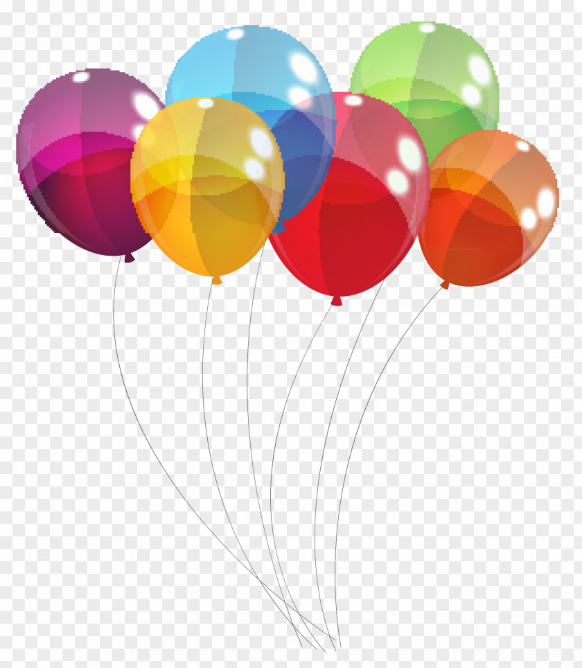 Hand-painted Balloons Transfer Material Color PNG