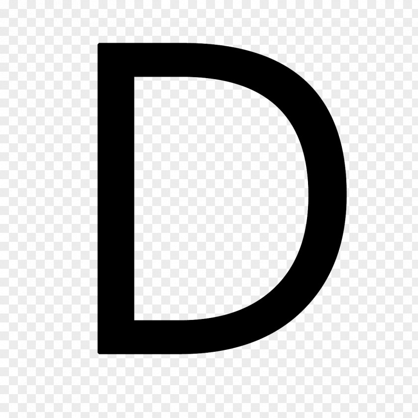 Letter D Brand Black And White Pattern PNG