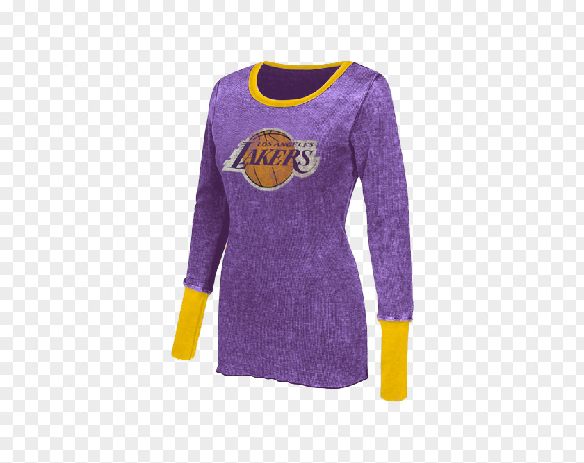 T-shirt Los Angeles Lakers Long-sleeved NBA PNG
