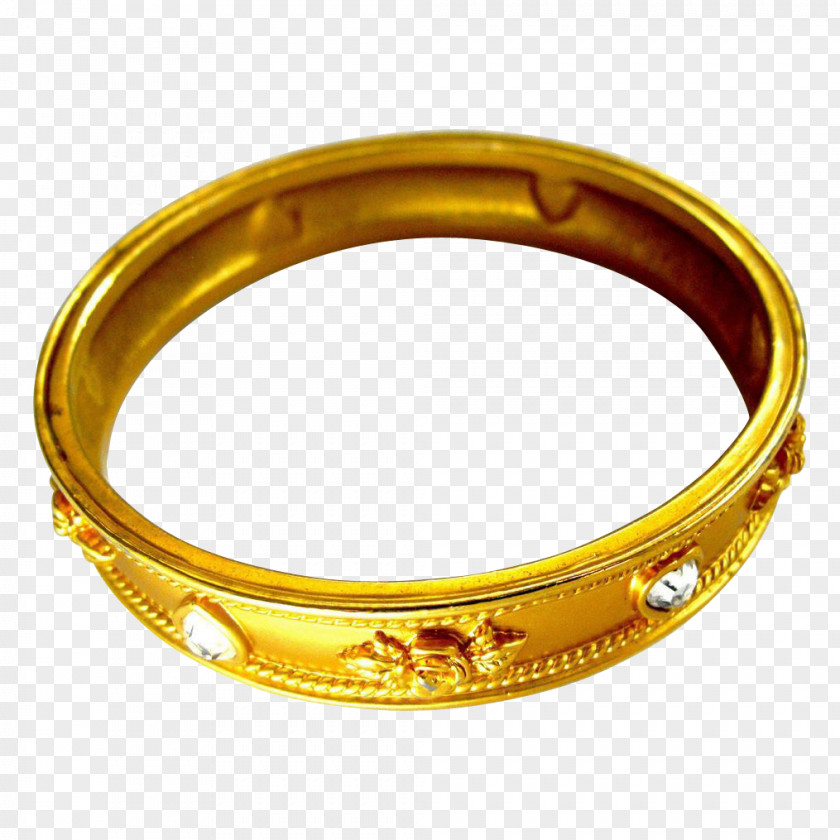 Gold Bangle Charm Bracelet Jewellery PNG
