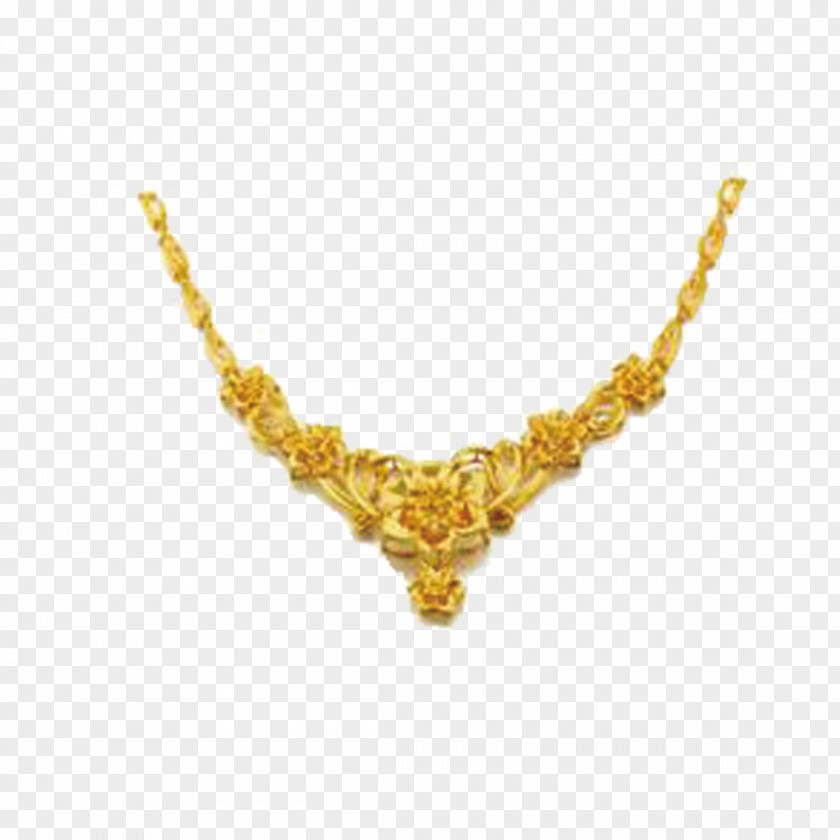 Gold Necklace Jewellery Gratis PNG