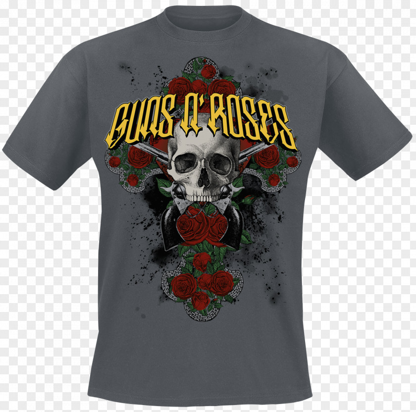 T-shirt Guns N' Roses Not In This Lifetime... Tour Drawing Greatest Hits PNG